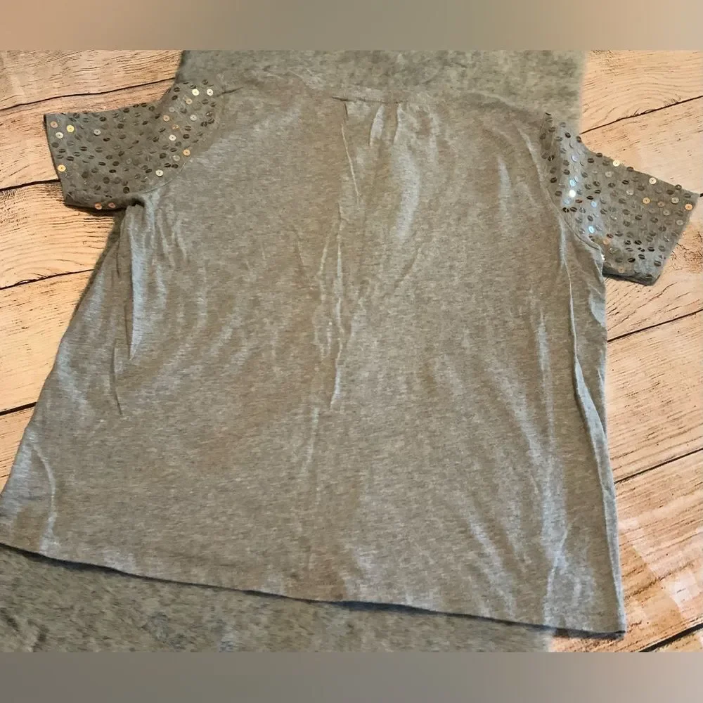 J. Crew Silver Sequin Top Size S